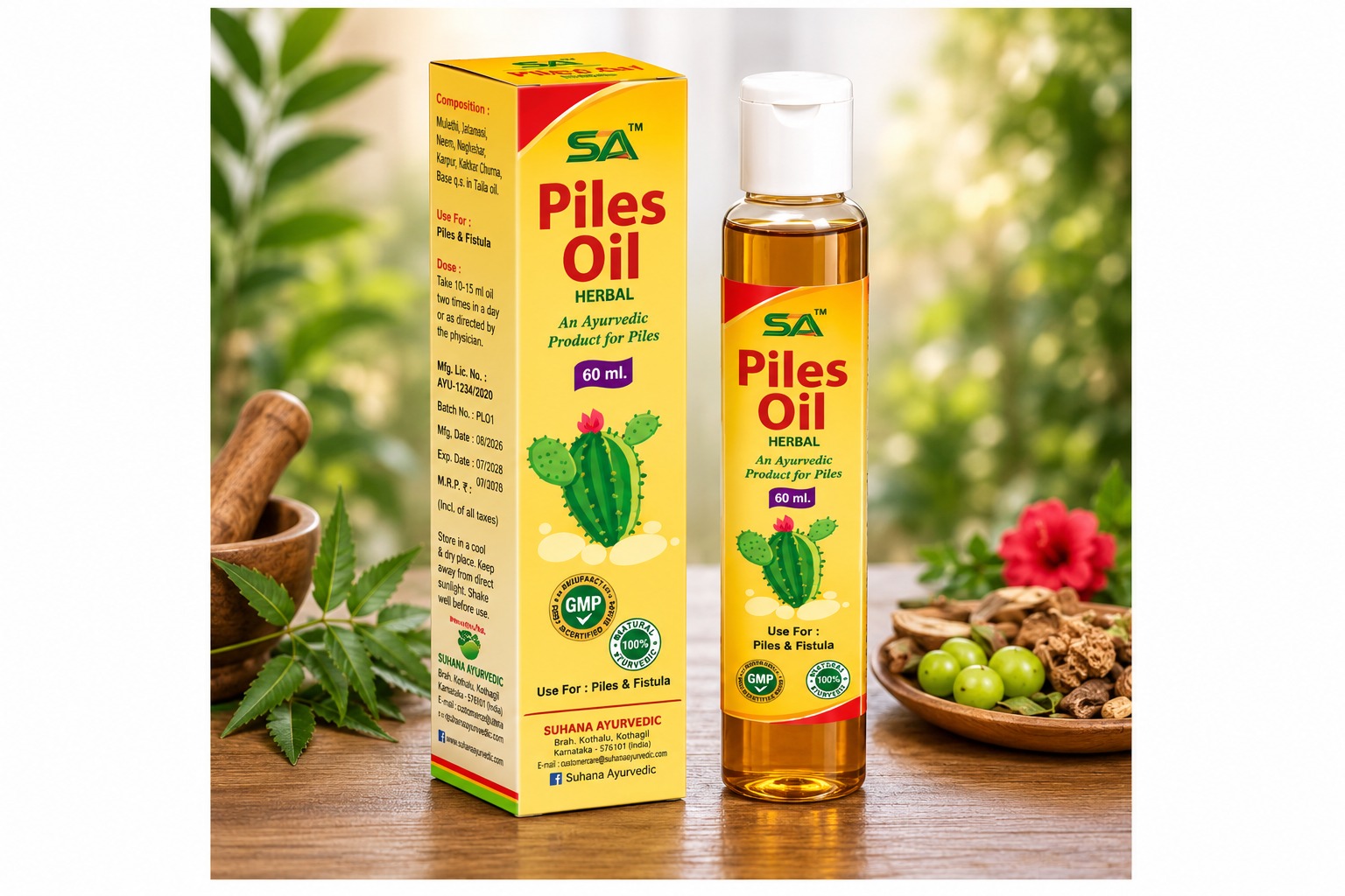 Piles Oil Herbal – 60 ml