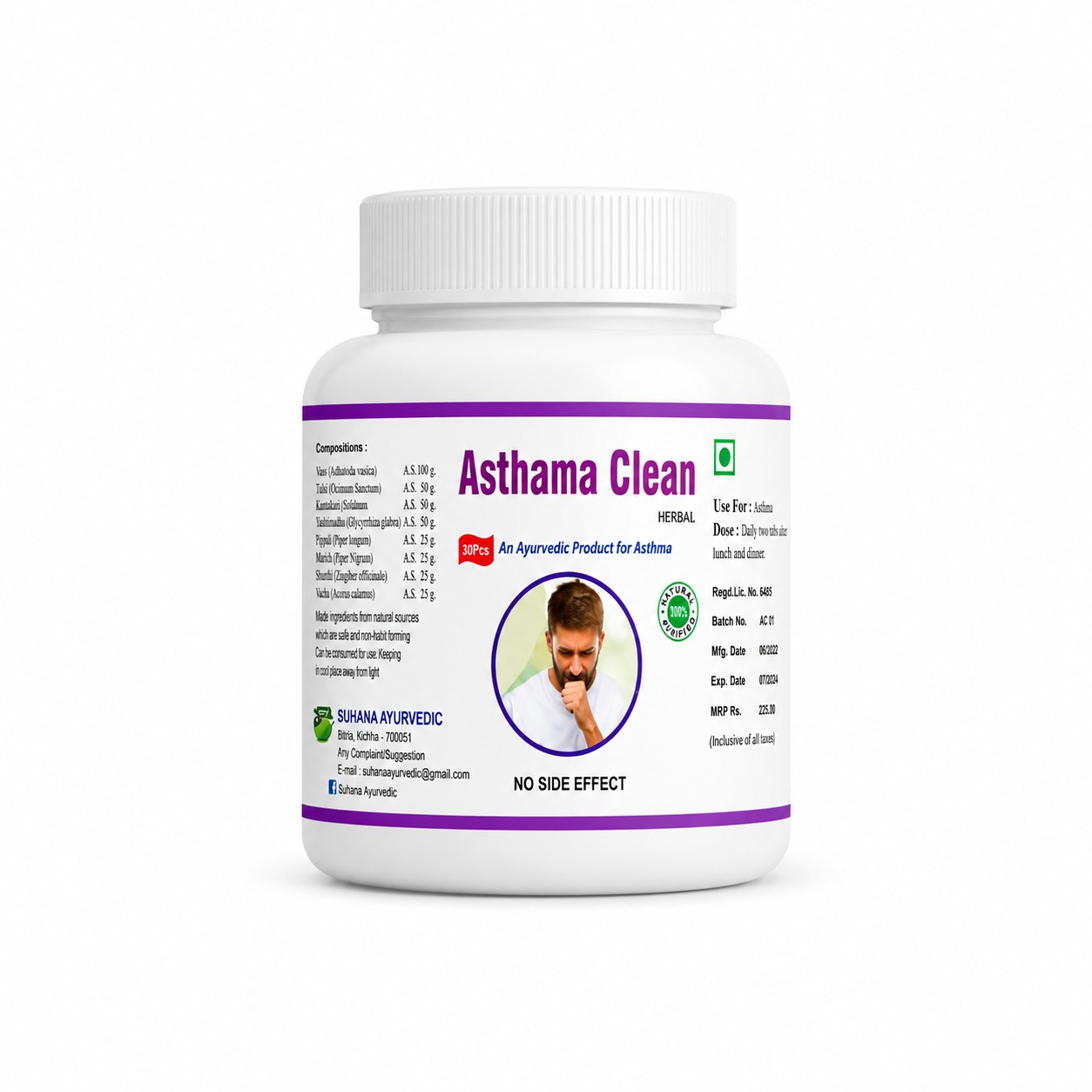 Asthama Clean – 30 Pcs