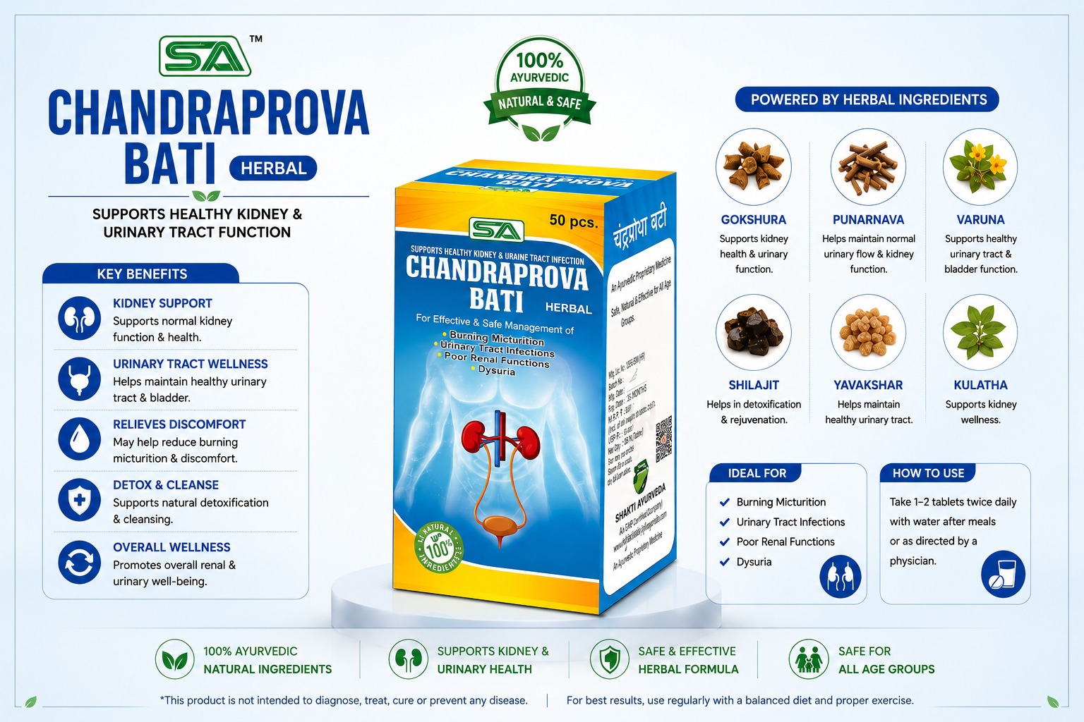 Chandraprova Bati Herbal – 50 pcs.