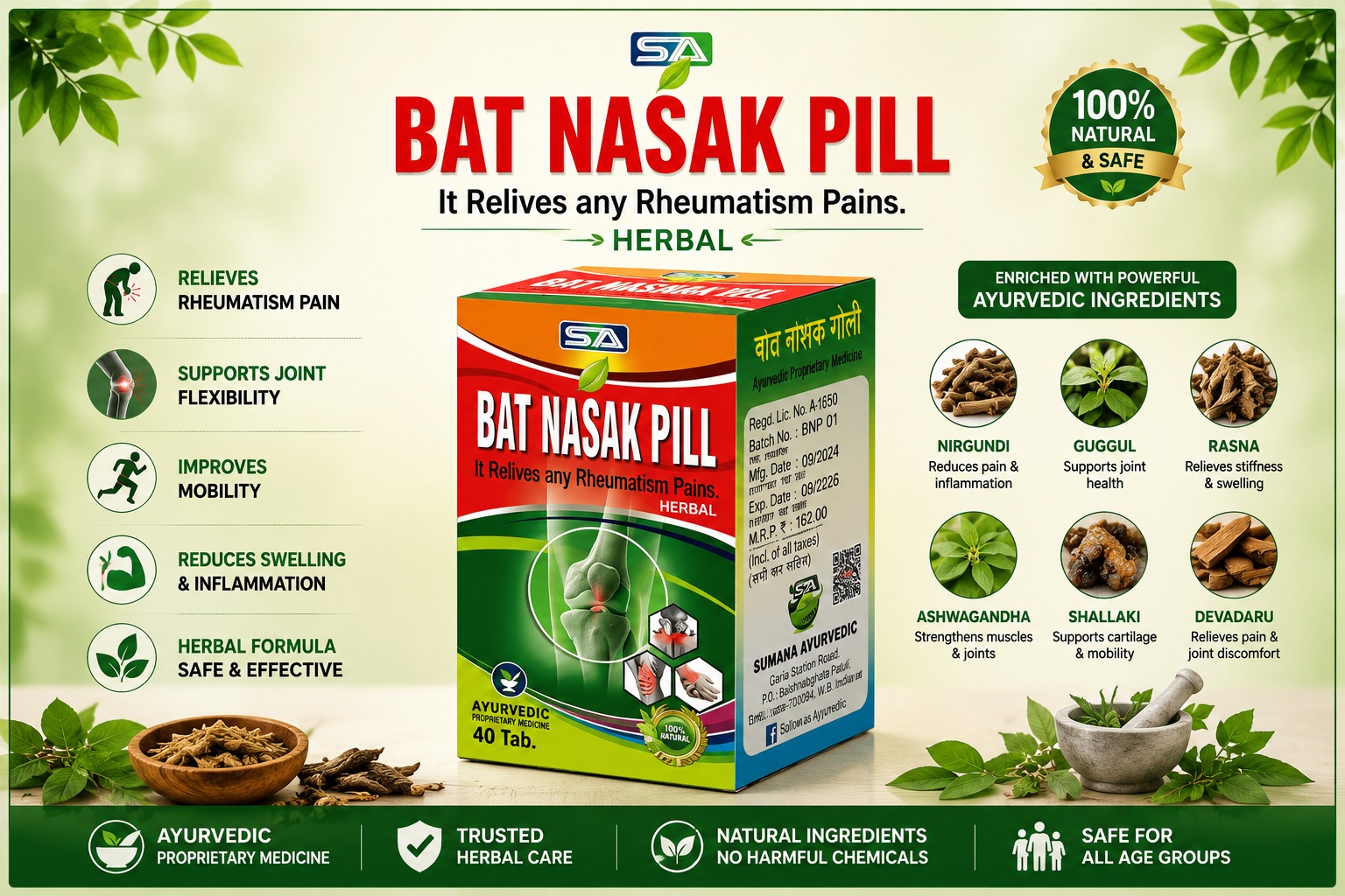 Bat Nasak Pill 40 Tablets