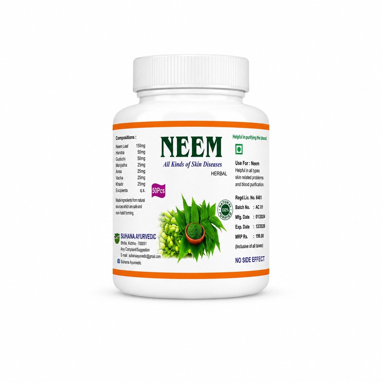 NEEM – Herbal, 50 pcs